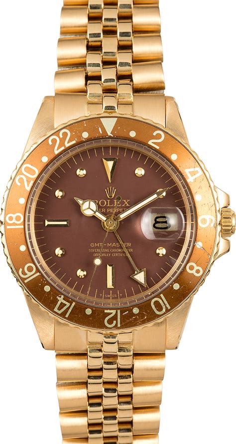 rolex gmt master gold 70er jahre|rolex gmt master 1675.